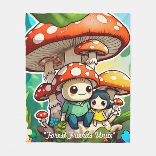 Couverture Polaire "Nature's Playful Side" (Devant)