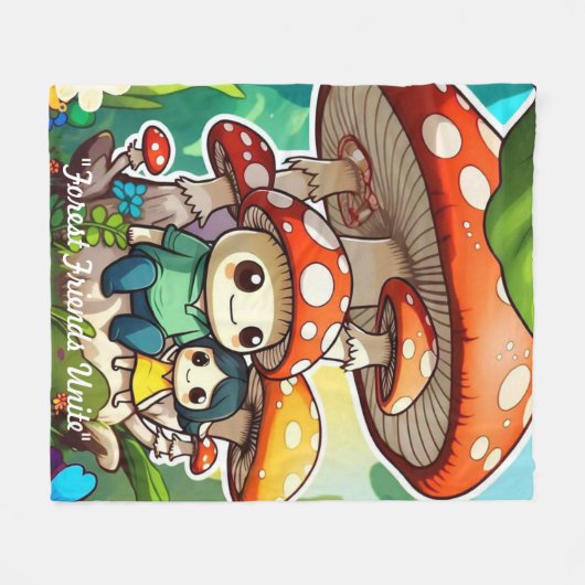 Couverture Polaire "Nature's Playful Side" (Devant (Horizontal))