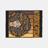 Couverture Polaire Naturopathic Physician Powerful Black History Mont (Devant (Horizontal))