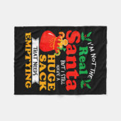 Couverture Polaire Naughty Christmas For Men Huge Package Sack Dirty  (Devant (Horizontal))