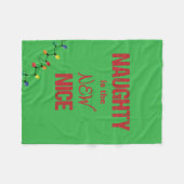 Couverture Polaire Naughty est le nouveau Nice (Devant (Horizontal))
