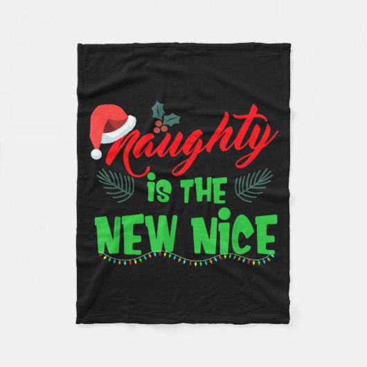 Couverture Polaire Naughty Is The New Nice (Devant)
