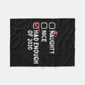 Couverture Polaire Naughty Nice En A Assez Du Quartier De Noël 2020 (Devant (Horizontal))