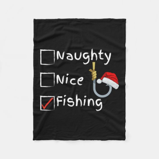Couverture Polaire Naughty Nice Fishing (Devant)