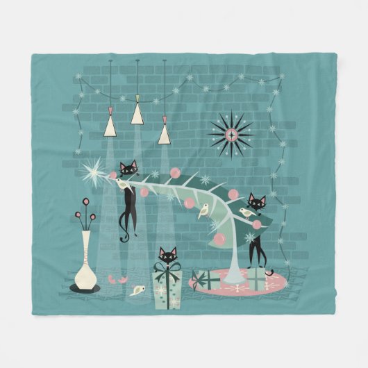 Couverture Polaire Naughty Noël (Devant (Horizontal))