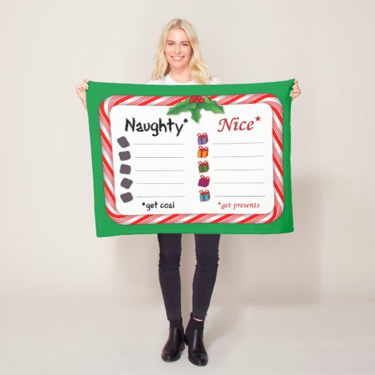 Couverture Polaire Naughty ou Nice (En situation)