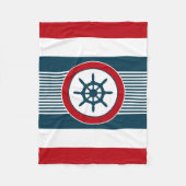 Couverture Polaire Nautical design (Devant)