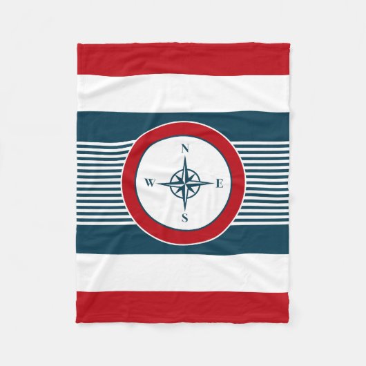 Couverture Polaire Nautical design (Devant)