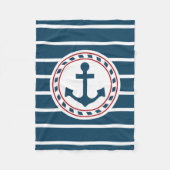 Couverture Polaire Nautical design (Devant)