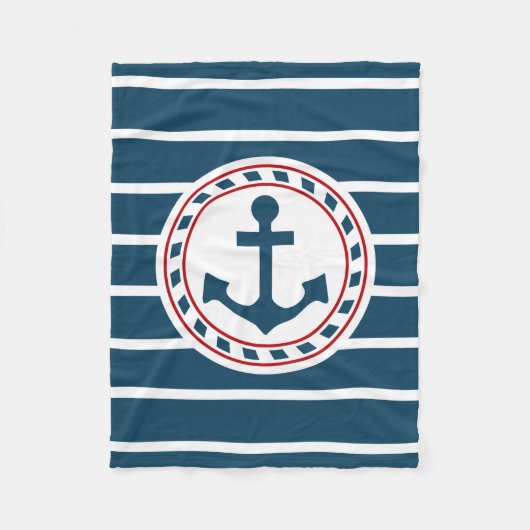 Couverture Polaire Nautical design (Devant)