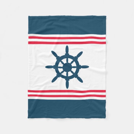 Couverture Polaire Nautical design (Devant)