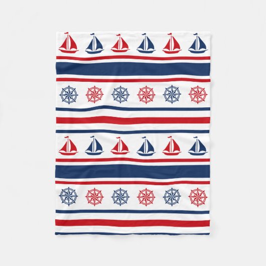 Couverture Polaire Nautical design (Devant)