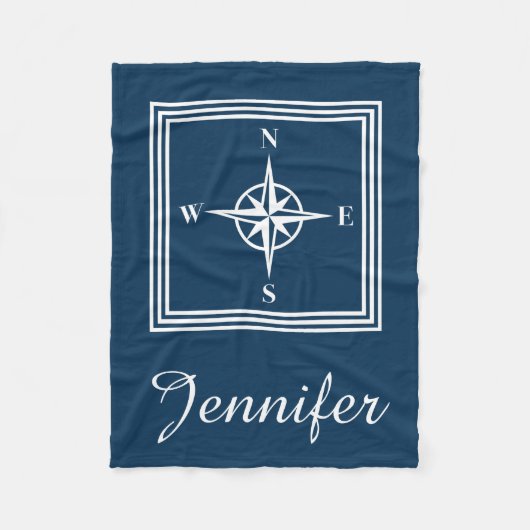 Couverture Polaire Nautical design (Devant)
