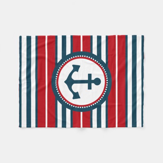 Couverture Polaire Nautical design (Devant (Horizontal))