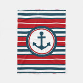 Couverture Polaire Nautical design (Devant)