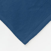 Couverture Polaire Nautical Navy Blue Welcome Aboard Nom du bateau An (Coin)