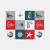 Couverture Polaire Nautical themed design (Devant (Horizontal))