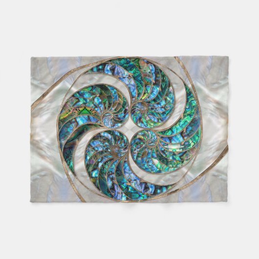 Couverture Polaire Nautilus Shell - Abalone and Pearl (Devant (Horizontal))