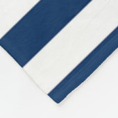 Couverture Polaire Nautique, Fleurs d'Ancres Bleu de marine (Coin)