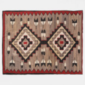 Couverture Polaire NAVAJO FEATHER PATTERN TAPESTRY 1900 reprint     (Devant (Horizontal))