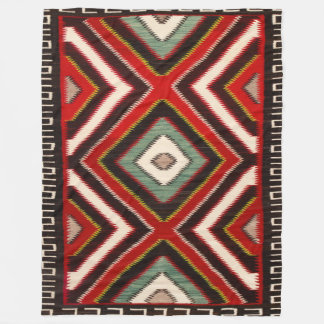 Couverture Polaire Navajo Horse Saddle Blanket 1890s Print