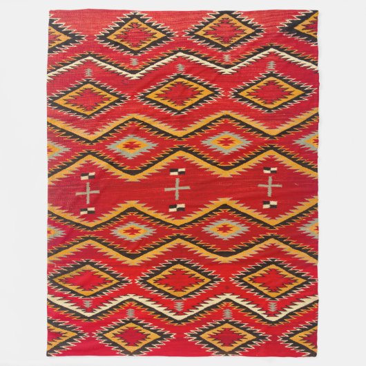 COUVERTURE POLAIRE NAVAJO SADDLE BLANKET 1910 REPRINT (Devant)
