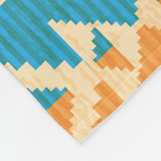 Couverture Polaire Navajo style abstract seamless pattern with eagle  (Coin)