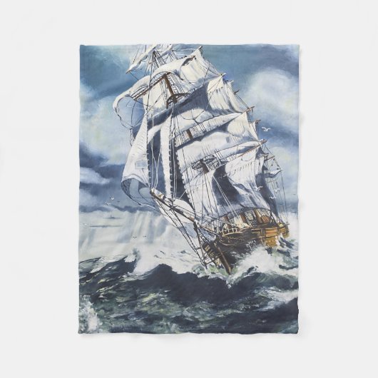 Couverture Polaire Navire nautique en mer (Devant)