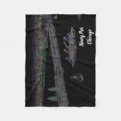 Couverture Polaire Navy Pier Chicago 1920's NEON Art Windy City (Devant)