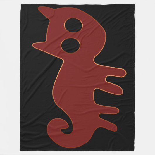 Couverture Polaire Nazca Lines Animaux anciens - Renard rouge (Devant)