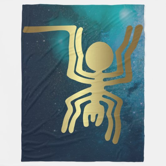 Couverture Polaire Nazca Lines - Gold Spider (Devant)