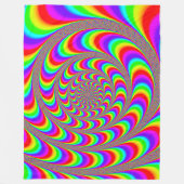 Couverture Polaire NBK Acid Wheel voyage psychédélique (Devant)