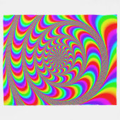 Couverture Polaire NBK Acid Wheel voyage psychédélique (Devant (Horizontal))