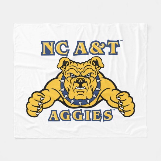Couverture Polaire NC A&T Agences | Aggie Bulldog (Devant (Horizontal))