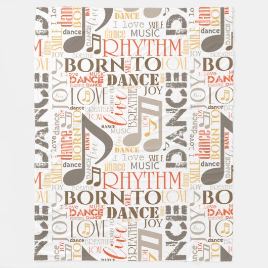 Couverture Polaire Né à Dance Brown ID277 (Devant)