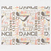 Couverture Polaire Né à Dance Brown ID277 (Devant (Horizontal))