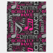 Couverture Polaire Né à Dance Pink ID277 (Devant)