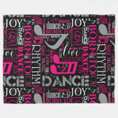 Couverture Polaire Né à Dance Pink ID277 (Devant (Horizontal))