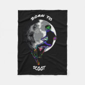 Couverture Polaire Né à Scoot- Scooter et Moon (Devant)