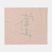 Couverture Polaire "Ne crains pas." Ésaïe 41:10 (Devant (Horizontal))