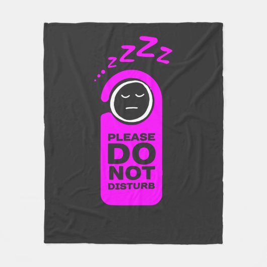 Couverture Polaire Ne Dérangez Pas Mon Sommeil (Devant)