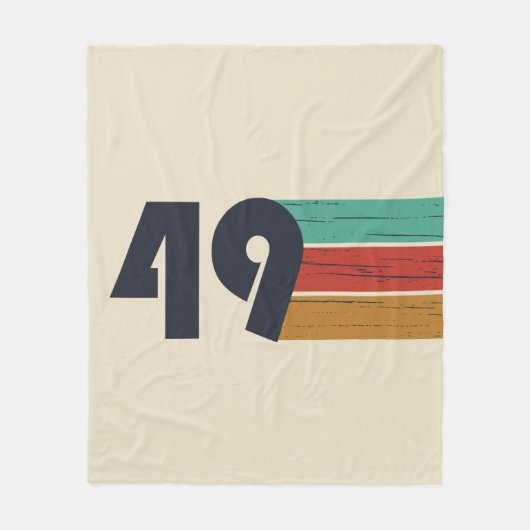 Couverture Polaire né en 1949 anniversaire vintage (Devant)