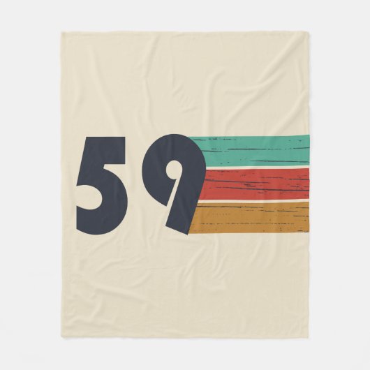 Couverture Polaire né en 1959 anniversaire vintage (Devant)