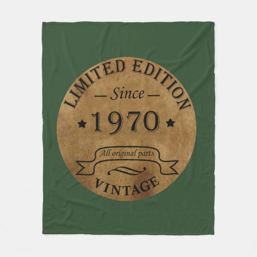 Couverture Polaire Né en 1970 anniversaire vintage (Devant)