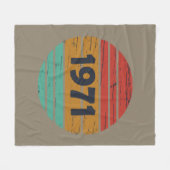 Couverture Polaire Né en 1971 cadeau d'anniversaire vintage (Devant (Horizontal))