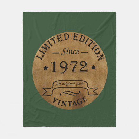 Couverture Polaire né en 1972 anniversaire vintage (Devant)