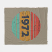 Couverture Polaire Né en 1972 cadeau d'anniversaire vintage (Devant (Horizontal))