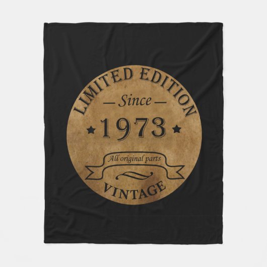 Couverture Polaire Né en 1973 anniversaire vintage (Devant)