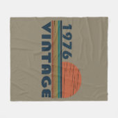 Couverture Polaire Né en 1976 cadeau d'anniversaire vintage (Devant (Horizontal))