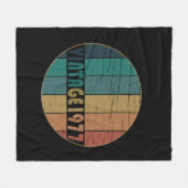 Couverture Polaire Né en 1977 anniversaire vintage (Devant (Horizontal))